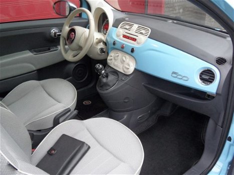 Fiat 500 - 1.2 4cil. Lounge, Airco, Panoramadak, Blue&Me, Aux, USB, Nieuwstaat - 1