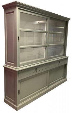 Buffetkast Ermelo Engels groen - wit 240 x 50/40 x 220cm - nr. 1
