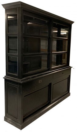 Buffetkast Putten zwart - zwart 200 x 50/40 x 220cm - nr. 1