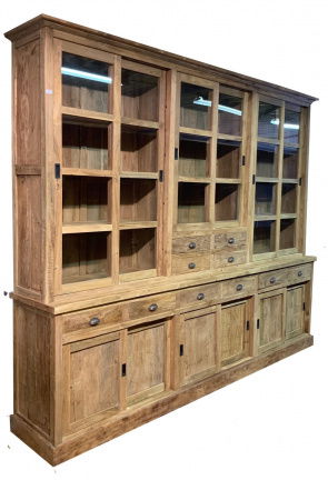 Buffetkast Urk XXL teak erosie 300 x 50/40 x 250cm - nr. 1
