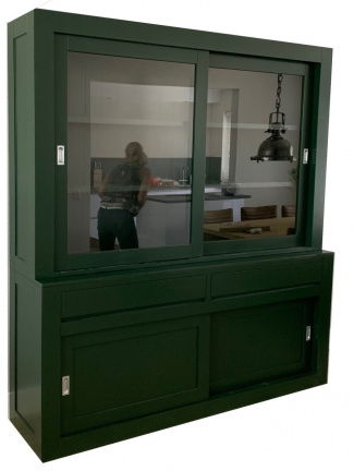 Buffetkast design soft close mosgroen 200 x 50/40 x 220cm - nr. 1
