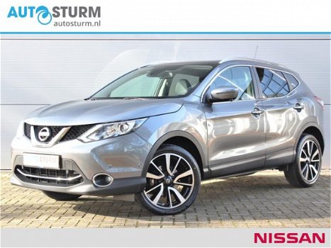 Nissan Qashqai - 1.5 dCi Tekna *1350kg Trekgewicht* | Trekhaak | Panoramadak | Leder | 360° Camera | - 1