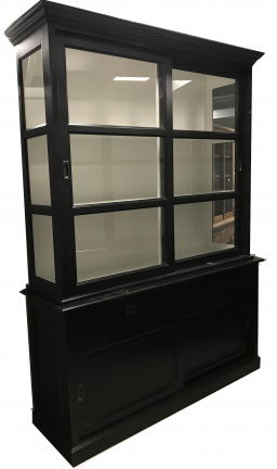 Buffetkast Putten XL zwart - wit 180 x 50/40 x 240cm - nr. 1
