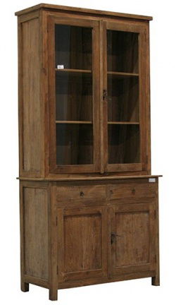 Winkelkast Doorn 2 teak Deng Kleh 120 x 50/40 x 220cm - nr. 1