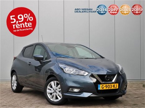 Nissan Micra - 1.0 IG-T N-Connecta | Navigatie | Camera | Cruise control | Airco | Lichtmetalen velg - 1