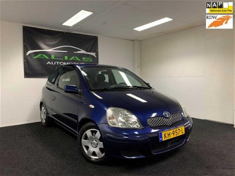 Toyota Yaris - 1.3 VVT-i S-Line 2005 Blauw AIRCO / APK 2020 / NAP - 1