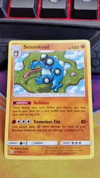 Seismitoad 117/236 Rare Rare Sun & Moon: Cosmic Eclipse - 0