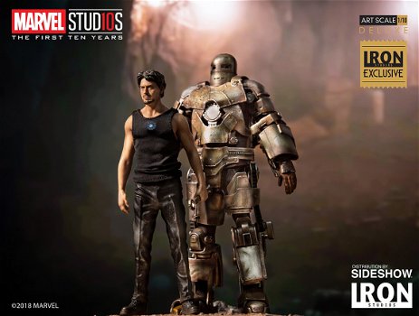 Iron Studios Iron Man Mark I And Tony Stark Exclusive statue 1/10 scale - 5