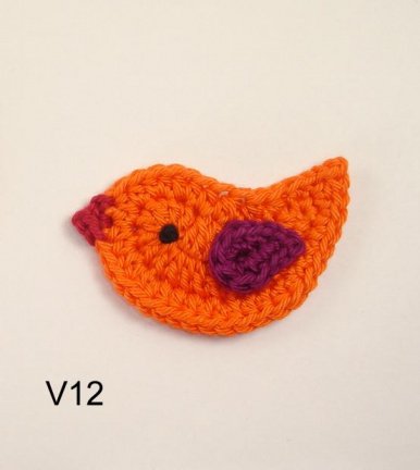 Hip gehaakte applicatie: vogeltje! - Afbeelding 2