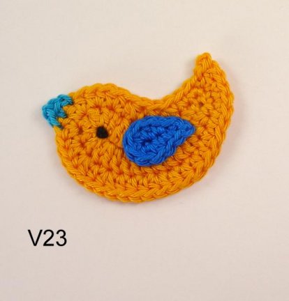 Hip gehaakte applicatie: vogeltje! - Afbeelding 4