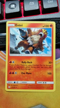 Entei 28/236 Rare Sun & Moon: Cosmic Eclipse - 1