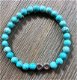 Turquoise armband met Infinity symbool - 1 - Thumbnail