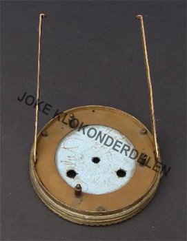 Pendule deur / wijzerplaat = geslepen glas= 12461 - 2