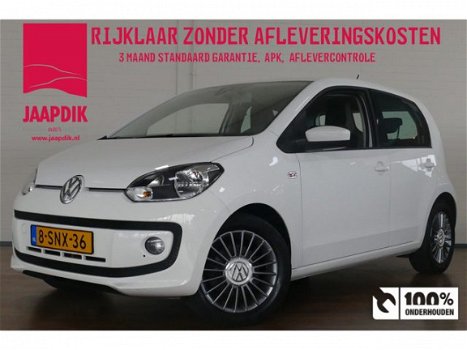 Volkswagen Up! - 1.0 high up BlueMotion AIRCO / CRUISE / LMV / PDC / HALF.LEER / MISTLAMPEN / ISOFIX - 1