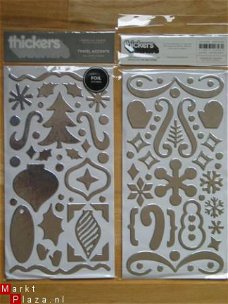 OPRUIMING thickers foil shape stickers tincil accents silver