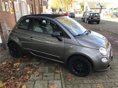 Fiat 500 C - 0.9 TwinAir Hele leuke auto met een super mooie kleur grijs metaillic CABRIO inruil en - 1