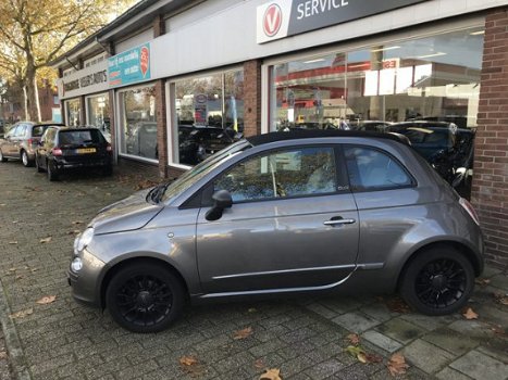 Fiat 500 C - 0.9 TwinAir Hele leuke auto met een super mooie kleur grijs metaillic CABRIO inruil en - 1