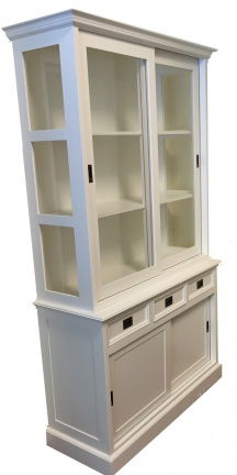 Buffetkast Noordwijk wit - wit 125 x 49/41 x 220cm - nr. 1