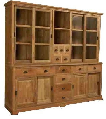 Buffetkast Roermond teak onbehandeld 250 x 50/40 x 220cm - nr. 1
