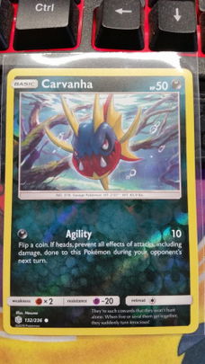 Carvanha  132/236 (reverse) Sun & Moon: Cosmic Eclipse