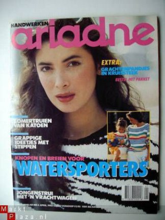 Ariadne nr 4, april 1985 met patroon schipperstrui, trui met seinvlaggen, - nr. 1