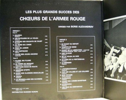 Dubbel LP - Choeurs de l'armée Rouge - les plus grand succes - 3