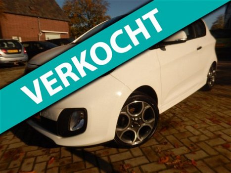 Kia Picanto - 1.2 CVVT R-SportbyGROOT NAVIGATIE, HALF LEDER MET STOF - 1