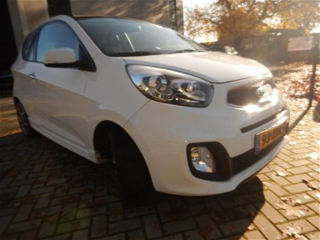 Kia Picanto - 1.2 CVVT R-SportbyGROOT NAVIGATIE, HALF LEDER MET STOF - 1