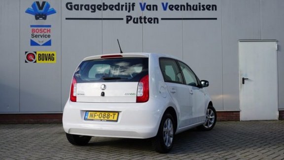 Skoda Citigo - 1.0 60pk Greentech 5Drs Ambition Airco 14inch LM Led Elek.pakket *NL auto* 70302km - 1