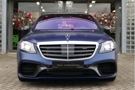 Mercedes-Benz S-klasse - 63 AMG 4Matic+ Lang Magno Briljantblauw, Keramische remmen, Carbon in/exter - 1