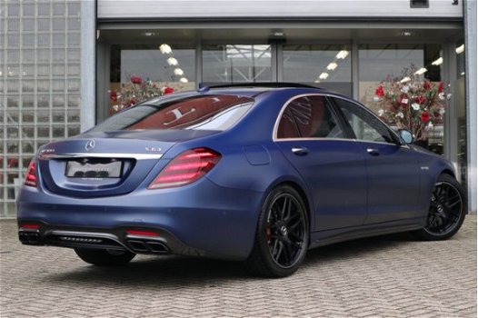 Mercedes-Benz S-klasse - 63 AMG 4Matic+ Lang Magno Briljantblauw, Keramische remmen, Carbon in/exter - 1