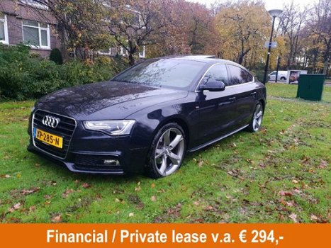 Audi A5 Sportback - 2.0 TDI S-Line Automaat, Pano, Half Leder, Navi, Xenon, Trekhaak - 1