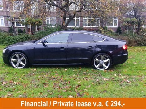 Audi A5 Sportback - 2.0 TDI S-Line Automaat, Pano, Half Leder, Navi, Xenon, Trekhaak - 1