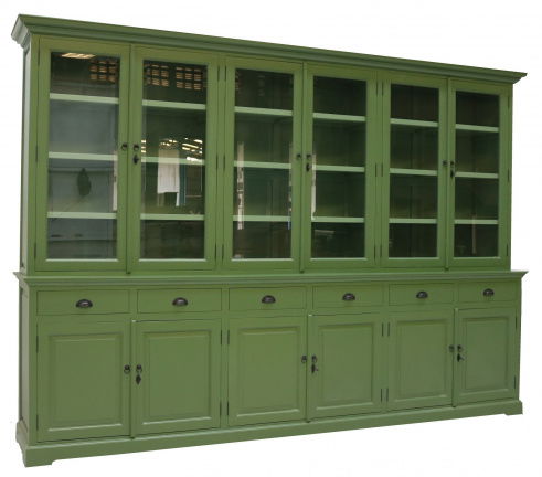 Buffetkast Mega Heesch rietgroen - groen 310 x 50/40 x 220cm - nr. 1
