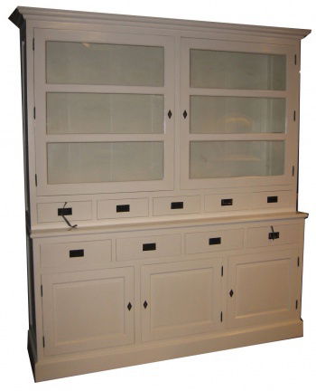 Buffetkast Tilburg wit - wit 200 x 50/40 x 220cm - nr. 1
