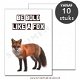 Foto kaarten be a fox A6- 10 stuks allerleileuks groothandel - 1 - Thumbnail