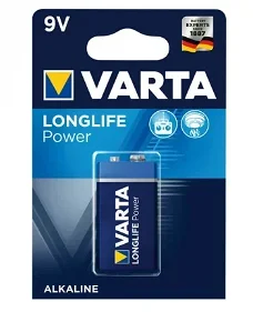 Varta 9 Volt Longlife Power Alkaline blok batterij