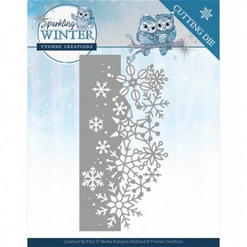 Yvonne Creations, Sparkling Winter - Sparkling Border ; YCD10189 - 1