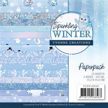 Yvonne Creations, Paperpack - Sparkling Winter ; YCPP10029 - 1