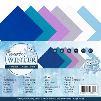 Yvonne Creations, Linnenpakket - 4K - Sparkling Winter ; YC-4K-10019 - 1