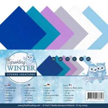 Yvonne Creations, Linnenpakket - A5 - Sparkling Winter ; YC-A5-10019 - 1