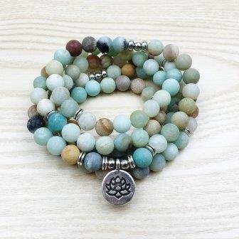 Amazoniet mala met Lotus bedel - 1