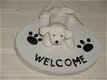 WANDDECORATIE MET PLUCHE HOND WELCOME WIT 32 STUKS Appletree - 1 - Thumbnail