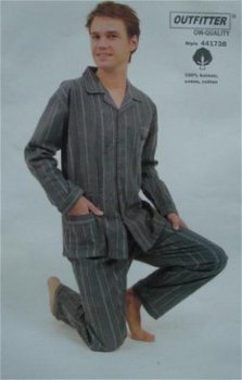 Nieuwe Keperflanel Pyjama maat S/48 - 2