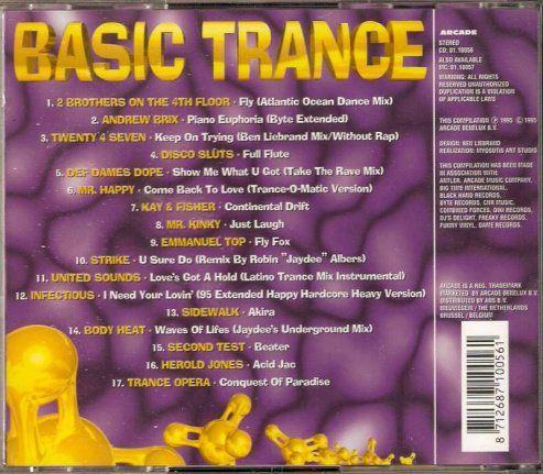 CD Basic trance - Afbeelding 2