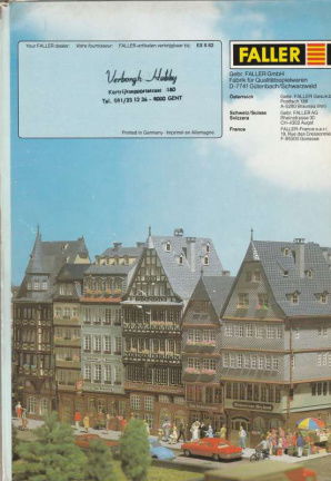 Cataloog Faller 82 - Treinen, auto’s, toebehoren, - Afbeelding 2