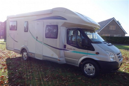 Chausson Flash 24 Enkele Bedden Hefbed 42000 KM Airco 2012 - 1