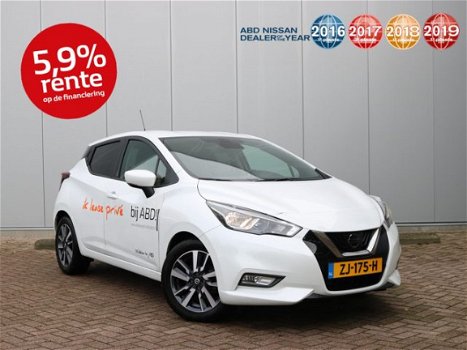 Nissan Micra - 0.9 IG-T N-Connecta | Navigatiesysteem | Cruise control | Climate control | Parkeerse - 1