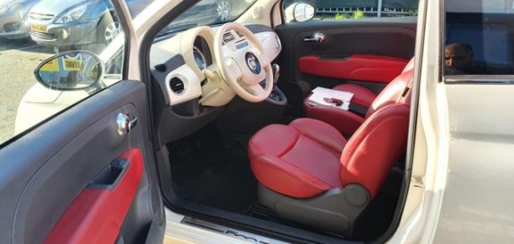 Fiat 500 - 1.2 Lounge Automaat, Luxe uitvoering, leer parelmoer, Parkeersensoren - 1