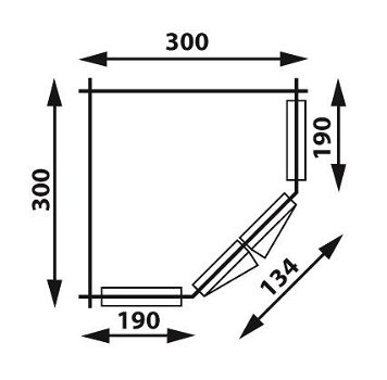 Tuinhuis-Blokhut 3055 G Plus: 300 x 300 x 272 (h) cm - 5